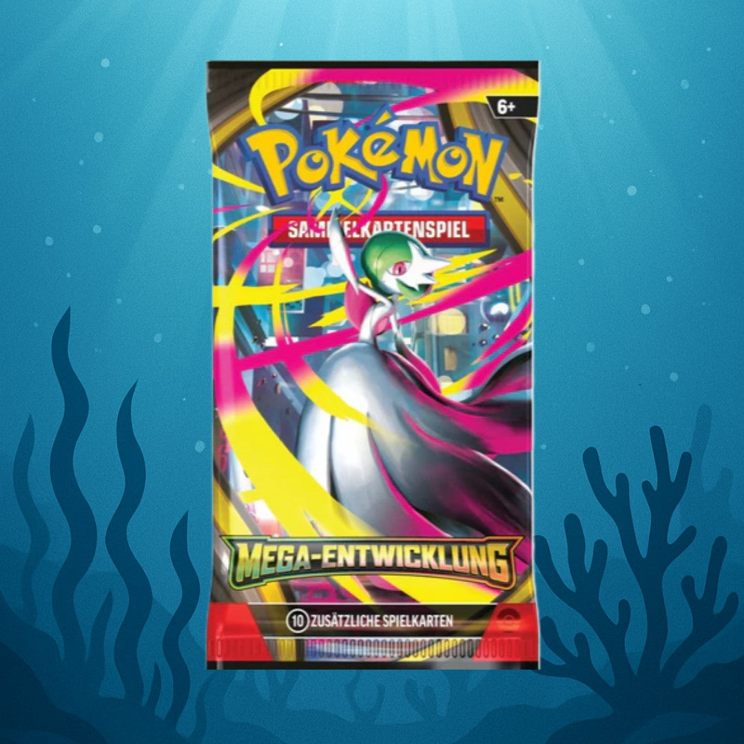 Pokémon – Mega Entwicklung | 6 Booster | Deutsch