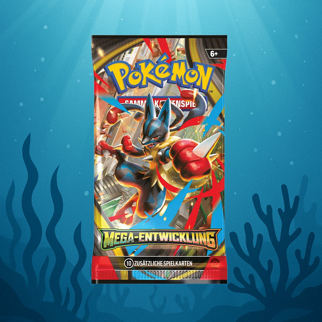 Pokémon – Mega Entwicklung | 6 Booster | Deutsch
